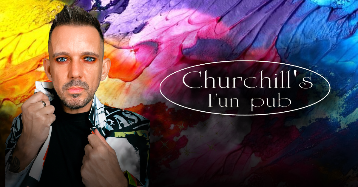 Chris Kidd performing at CHurchill's Fun Pub in Fuengirola on the Costa del Sol